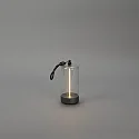 Konstsmide LED Akku-Tischleuchte EDISON XS USB, 0,4W, 2700K, 5-55lm, IP54, dimmbar, anthrazit