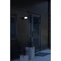 Konstsmide LED Außenwandleuchte SMARTLIGHT WIDE, mit Sensor + HD Kamera, 18W 5000K 1200lm, Metall schwarz / Kunststoff