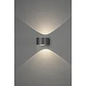 Konstsmide wall luminaire GELA up / down IP54, dark grey 