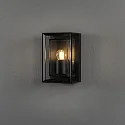 Konstsmide outdoor wall luminaire BRINDISI MINI E27 IP54, black dimmable