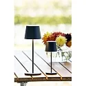 Konstsmide battery table lamp VENCE USB IP54, black dimmable