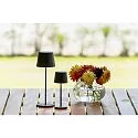 Konstsmide battery table lamp VENCE USB IP54, black dimmable