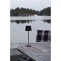 Konstsmide battery table lamp VENCE USB IP54, black dimmable