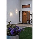 Konstsmide HighPower LED Außen-Wandleuchte MONZA, mit Seiten-Effekt , 3W 3000K 160lm, Silbergrau, Massiv-Aluminium