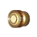 HighPower LED Außen-Wandleuchte MONZA, mit Seiten-Effekt , 3W 3000K 160lm, Messing anodisiert, Massiv-Aluminium