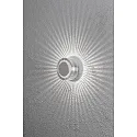 HighPower Effekt-LED Außen-Wandleuchte MONZA, Ø 15cm, IP54, 5W 3000K 335lm, Massiv-Aluminium