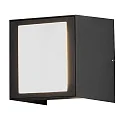 LED Außen-Wandleuchte CREMONA, 2 Seiten von 0°-90° einstellbar, 3W 3000K 250lm, Anthrazit, Aluminium / Frost-Acrylglas