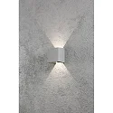 HighPower LED Außen-Wandleuchte CREMONA, 3W 3000K 460lm, Grau, Aluminium / Acrylglas klar, Lichtaustritt verstellbar