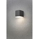 HighPower LED Außen-Wandleuchte MONZA DOWN, 6W 3000K 550lm, Anthrazit / Aluminium, Kunststoff opal