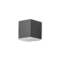 Konstsmide HighPower LED Außen-Wandleuchte MONZA DOWN, 6W 3000K 550lm, Anthrazit / Aluminium, Kunststoff opal