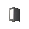 Konstsmide Outdoor HighPower LED wall luminaire CREMONA, 2-sided adjustable 0°-90°, 12W 3000K 720lm, anthracite / aluminium, plastic opal