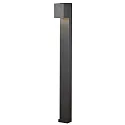 LED Wegeleuchte CREMONA, Lichtstrahl von 0°-90° einstellbar, 8W 3000K 600lm, Acrylglas klar / Anthrazit