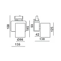 Deko-Light LED 3-Phasen-Strahler NIHAL, 30W 4000K 2860lm 33°, dimmbar, Weiß