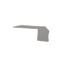 Accessories for LED profile P-AL-02-10 endcaps, 2 items, grey