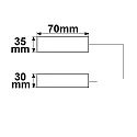 ISOLED Anschlussbox 2x3-polig, 0,5-2,5mm², max. 450V/16A zur Durchverkabelung, mit 30cm Anschlussleitung