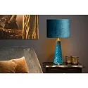 Lucide table lamp EXTRAVAGANZA VELVET round E27 IP20, turquoise 