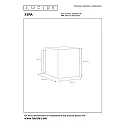 Wandleuchte XERA, 1xG9, eckig