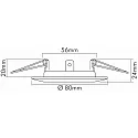 nobilé Einbaustrahler DOWNLIGHT C 1830, Ø 8cm, GX5.3, starr, Chrom