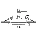 nobilé Einbaustrahler DOWNLIGHT D 3830, Ø 8.8cm, schwenkbar Antik Kupfer gebürstet