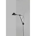 design for the people by Nordlux Wandleuchte STAY LONG, E27, IP20, schwarz