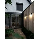 Nordlux LED Solar-Wandleuchte AGENA, Trapezform, mit PIR-Sensor, IP44, 5W 3000K 390lm, schwarz