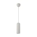 Nordlux Pendelleuchte MIELLA, E27, IP20, geripptes Glas, weiß