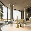 SIGOR LED-Akku-Tischleuchte NUDROP, IP54, 29cm, 2.2W 2200/2700K (FlexMood) 170lm, Easy-Connect, dimmbar, goldfarben