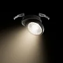 SIGOR LED Einbauleuchte NIVO 111, 111mm, schwenkbar, 50°, 14W, 1800-3000K, 970lm, DTW, IP30, schwarz