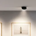 SIGOR LED Einbauleuchte NIVO 111, 111mm, schwenkbar, 50°, 14W, 1800-3000K, 970lm, DTW, IP30, schwarz