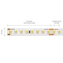 SIGOR LED Strip PRO LED, 9,6W/m, 3000K, 5m, 128 LED/m, IP20, 24V, 1301lm, Ra90