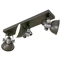 Steinhauer Steinhauer Spot BROOKLYN, 3 flames, GU10 LED, black