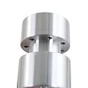 Steinhauer Aufbau-Strahler NATASJA, 1-flammig, inkl. GU10 LED 4.5W 2200-2700K 350lm (Dim To Warm), dreh- und neigbar, stahl gebürstet