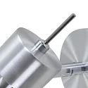 Steinhauer Aufbau-Strahler NATASJA, 1-flammig, inkl. GU10 LED 4.5W 2200-2700K 350lm (Dim To Warm), dreh- und neigbar, stahl gebürstet