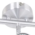 Steinhauer spotlight bar NATASJA 3 flames, long, Dim-To-Warm, adjustable GU10 IP20, steel brushed dimmable