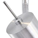 Steinhauer Aufbau-Strahlerleiste NATASJA, 6-flammig, inkl. 6x 7W LED 2700K 500lm, dimmbar, stahl gebürstet