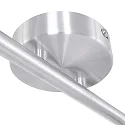 Steinhauer Aufbau-Strahlerleiste NATASJA, 6-flammig, inkl. 6x 7W LED 2700K 500lm, dimmbar, stahl gebürstet