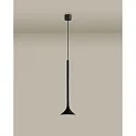 LEDS C4 pendant luminaire ALIVE SINGLE LED IP20, black dimmable
