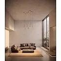 LEDS C4 pendant luminaire ALIVE SINGLE LED IP20, black dimmable