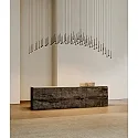 LEDS C4 pendant luminaire ALIVE SINGLE LED IP20, black dimmable
