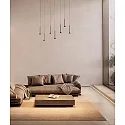 LEDS C4 pendant luminaire ALIVE SINGLE LED IP20, black dimmable