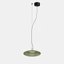 LED Aufbau-Pendelleuchte PLAT SURFACE, IP20, 10.5W 2700/3000/4000K (CCT Switch), CRi 92, dimmbar, schwarz / grün