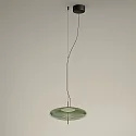 LED Einbau-Pendelleuchte PLAT RECESSED, IP20, 10.5W 2700/3000/4000K (CCT Switch), CRi 92, dimmbar, schwarz / grün