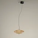 pendant luminaire PLAT RECESSED (PHASE) with shade, CCT Switch, adjustable, with diffuser IP20, black dimmable