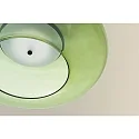 LEDS C4 pendant luminaire PLAT RECESSED (DALI-2) with shade, CCT Switch, adjustable, with diffuser IP20, black dimmable