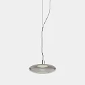 pendant luminaire PLAT RECESSED (DALI-2) with shade, CCT Switch, adjustable, with diffuser IP20, black dimmable