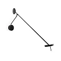 LED Wand- und Leseleuchte INVISIBLE ADJUSTABLE, 115cm, mit Touch-Dimmer + Gelenkarm, schwarz, 11.2W 3000K 568lm 94°, CRi >90