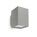 LED Außenwandleuchte AFRODITA POWER LED, IP55 IK04, Up / Down, UGR <16, schaltbar, 21.6W, 3000K, Grau