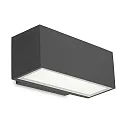 LED Außenwandleuchte AFRODITA LED SINGLE EMISSION, IP65 IK04, Down, 22cm, schaltbar, 12.7W, 3000K, Anthrazit
