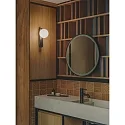 LEDS C4 LED Bad-Wandleuchte PERLINA IP, IP44, 8.8W 2700/3000/4000K 391lm (CCT Switch), CRi 92, schaltbar, schwarz / opal