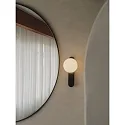 LEDS C4 LED Bad-Wandleuchte PERLINA IP, IP44, 8.8W 2700/3000/4000K 391lm (CCT Switch), CRi 92, schaltbar, schwarz / opal